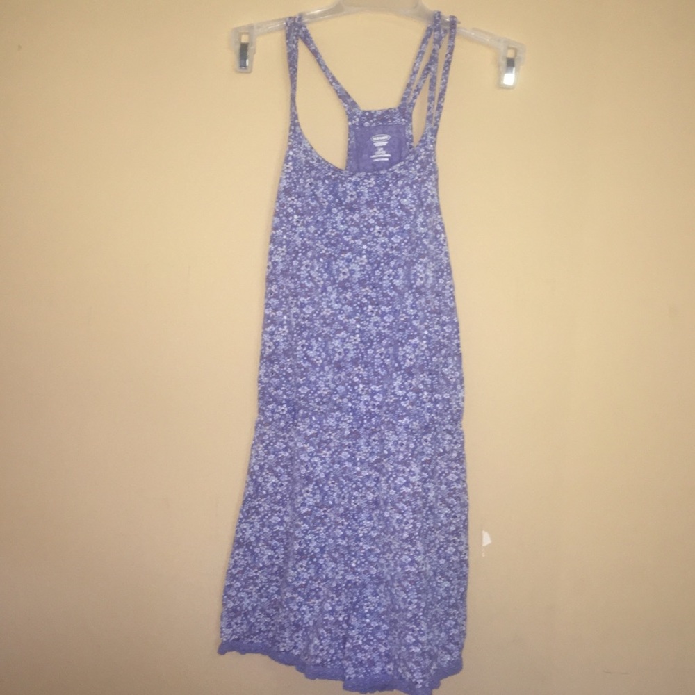 Blue/Floral romper